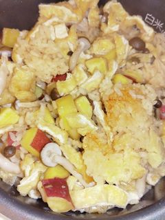 さつまいもと油揚げとしめじの炊き込みご飯-レシピのメイン写真