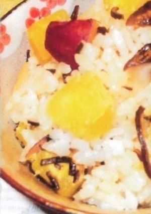 秋の香り　さつまいもごはん-レシピのメイン写真