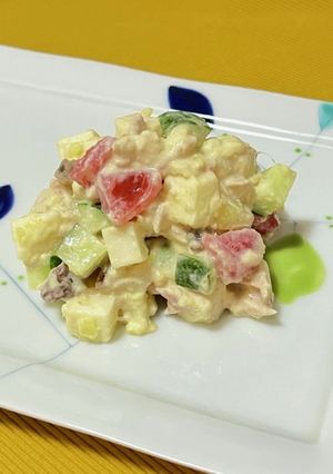 【幼児食】さつまいもサラダ-レシピのメイン写真