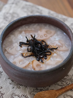 【秋の薬膳レシピ】 おひとり様の蓮根粥-レシピのメイン写真