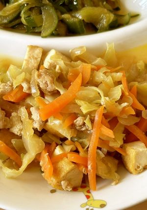 【保育園給食】生揚げと野菜の炒め物-レシピのメイン写真