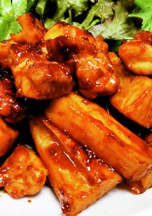 鶏もも肉とれんこんのサムジャン炒め-レシピのメイン写真