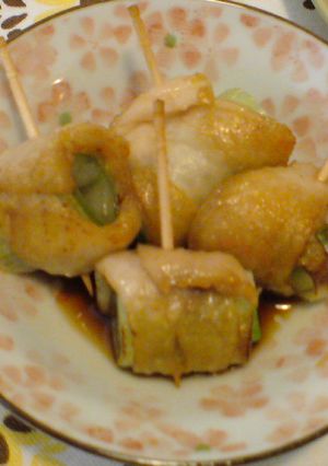 鶏皮のネギ巻き-レシピのメイン写真