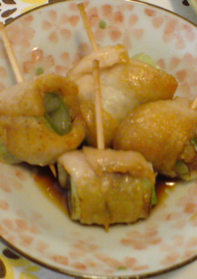 鶏皮のネギ巻き-レシピのメイン写真