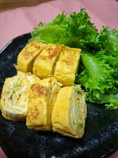 生姜とネギの厚焼き卵-レシピのメイン写真