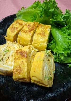 生姜とネギの厚焼き卵-レシピのメイン写真
