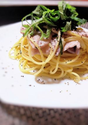 豚バラと大葉のパスタ-レシピのメイン写真