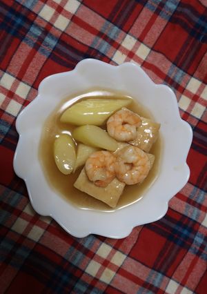 縄紋人も食べた（？）マコモタケの煮浸し-レシピのメイン写真