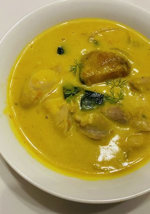 ハロウィンかぼちゃ豆乳スープ-レシピのメイン写真