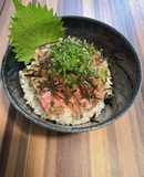 我が家のカサマシ大作戦のネギトロ丼♪