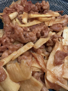 美味しいマコモダケと豚肉のオイスター炒め-レシピのメイン写真