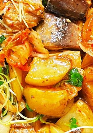 キムチ鯖缶炒め-レシピのメイン写真