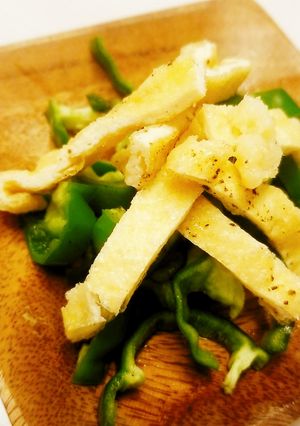 簡単！ポリポリ食感ピーマン油揚げ-レシピのメイン写真
