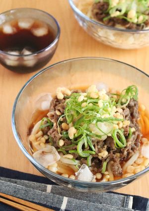 簡単☆牛肉しぐれのさっぱり冷やしうどん-レシピのメイン写真