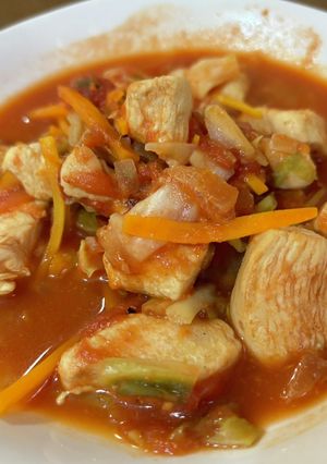 鶏肉と野菜のトマト煮込み-レシピのメイン写真