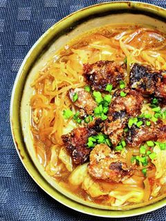 牛すじ唐揚のげラーメン-レシピのメイン写真