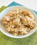 星のソースできのこの炊き込みご飯