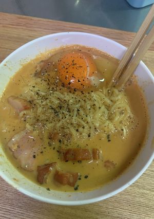 韓国風カルボ麺-レシピのメイン写真