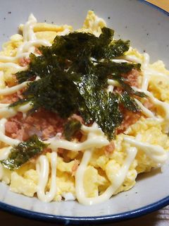 超簡単 鮭たまマヨ丼-レシピのメイン写真