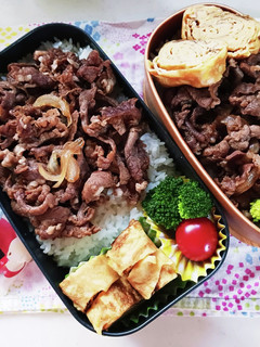 牛丼弁当(10.25)-レシピのメイン写真