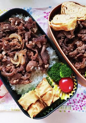 牛丼弁当(10.25)-レシピのメイン写真