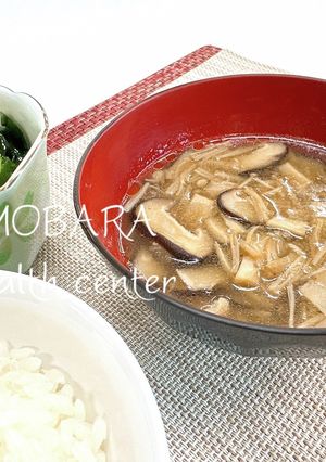 きのことおかかの汁物-レシピのメイン写真