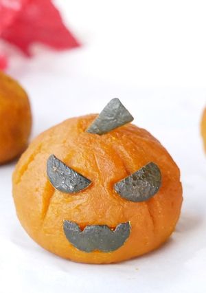 【ハロウィンに♪】便秘解消、かぼちゃ茶巾-レシピのメイン写真