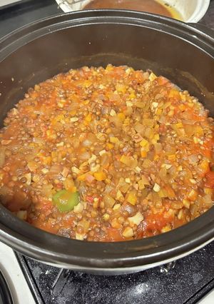 セラポット レンズ豆のトマト煮込み-レシピのメイン写真