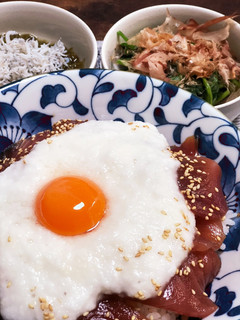 鮪漬け山かけ丼-レシピのメイン写真