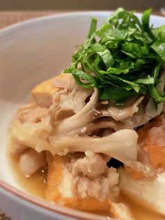 豚肉と舞茸と厚揚げのみぞれ煮-レシピのメイン写真