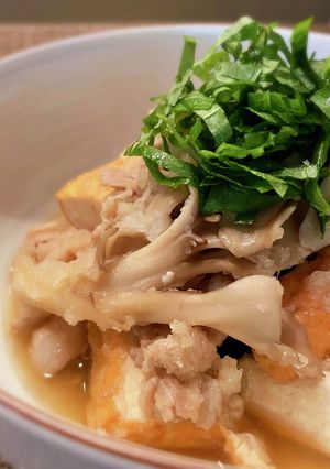 豚肉と舞茸と厚揚げのみぞれ煮-レシピのメイン写真
