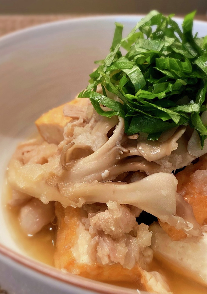 豚肉と舞茸と厚揚げのみぞれ煮-レシピのメイン写真