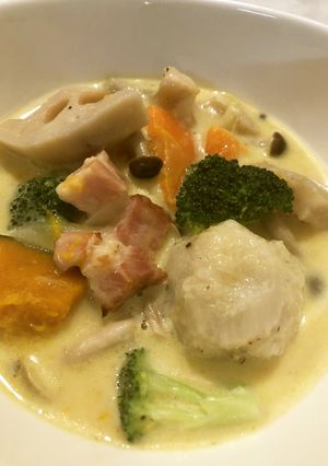 ゴロゴロ温野菜の具沢山スープ-レシピのメイン写真