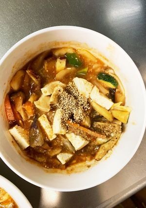 肉無根菜たっぷりケチャあん味温野菜サラダ-レシピのメイン写真