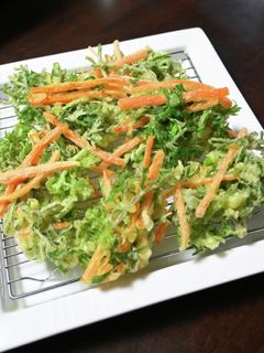 人参の葉っぱと人参のかき揚げ-レシピのメイン写真