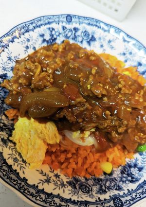 ちょい手作り。オムハヤシ-レシピのメイン写真