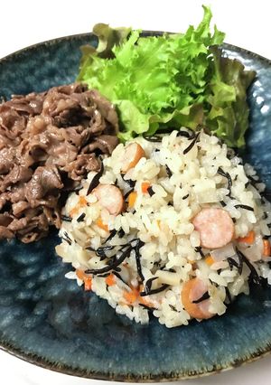 ひじきピラフ（土鍋、炊飯器で出来る）-レシピのメイン写真
