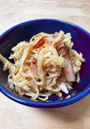 ベーコンと切り干し大根のペペロンチーノ-レシピのメイン写真