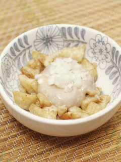 塩鶏皮の山掛け-レシピのメイン写真
