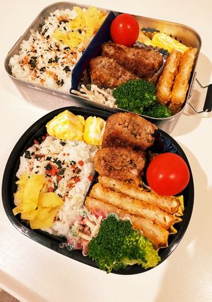 娘、息子弁当　23/10/27-レシピのメイン写真