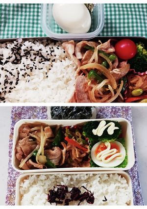 野菜炒め弁当(10.26)-レシピのメイン写真