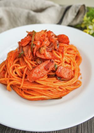 話題の再現レシピ！フェルマーのナポリタン-レシピのメイン写真