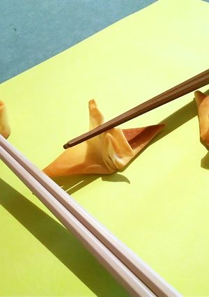春巻きクッキー折り鶴-レシピのメイン写真