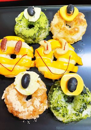 ごはん焼きどーなつ　　　　　ハロウィン風-レシピのメイン写真