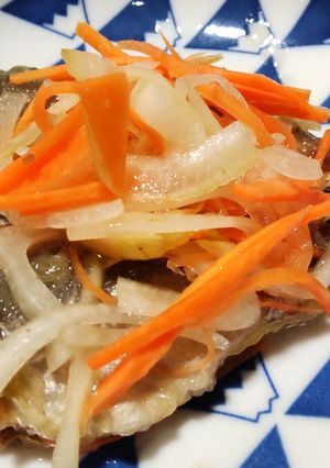 セロリたっぷり 鯵の南蛮漬け -レシピのメイン写真