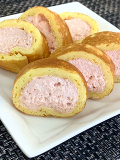 トマトチーズクリームのミニロールケーキ-レシピのメイン写真