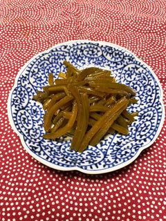 サツマイモのツル(茎)のキンピラ炒め-レシピのメイン写真