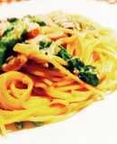 パスタ★米粉ホワイトソース★菜の花チーズ