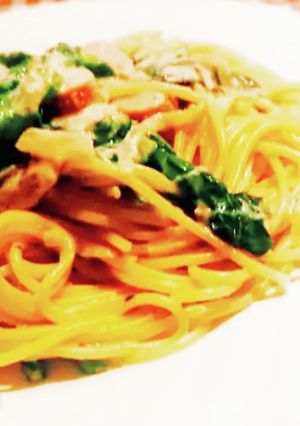 パスタ★米粉ホワイトソース★菜の花チーズ-レシピのメイン写真
