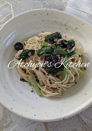 簡単!しそわかめの冷製パスタ-レシピのメイン写真